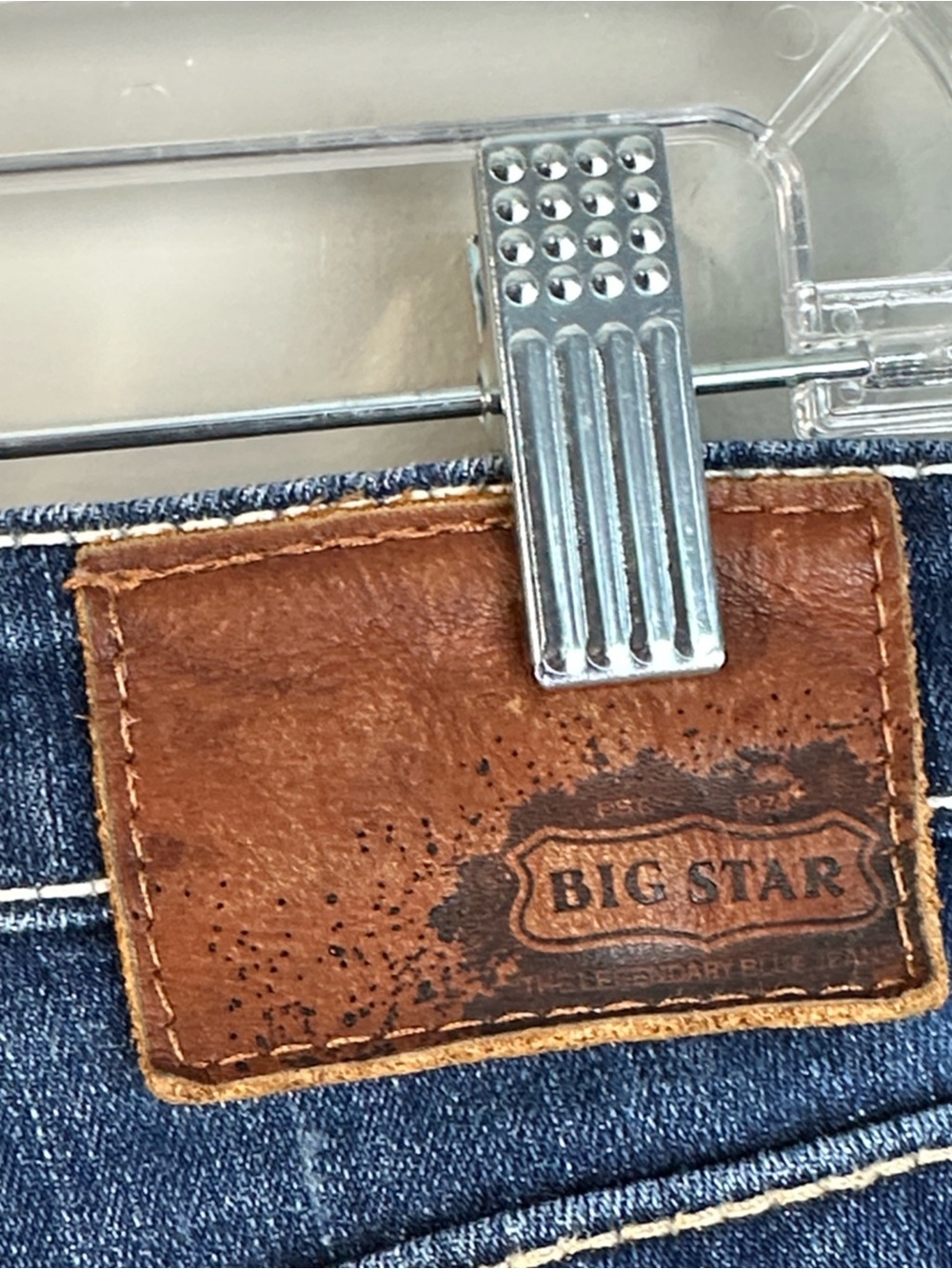 Big Star Remy Low Rise Boot Jeans Size 31R Western Rodeo - Picture 11 of 16